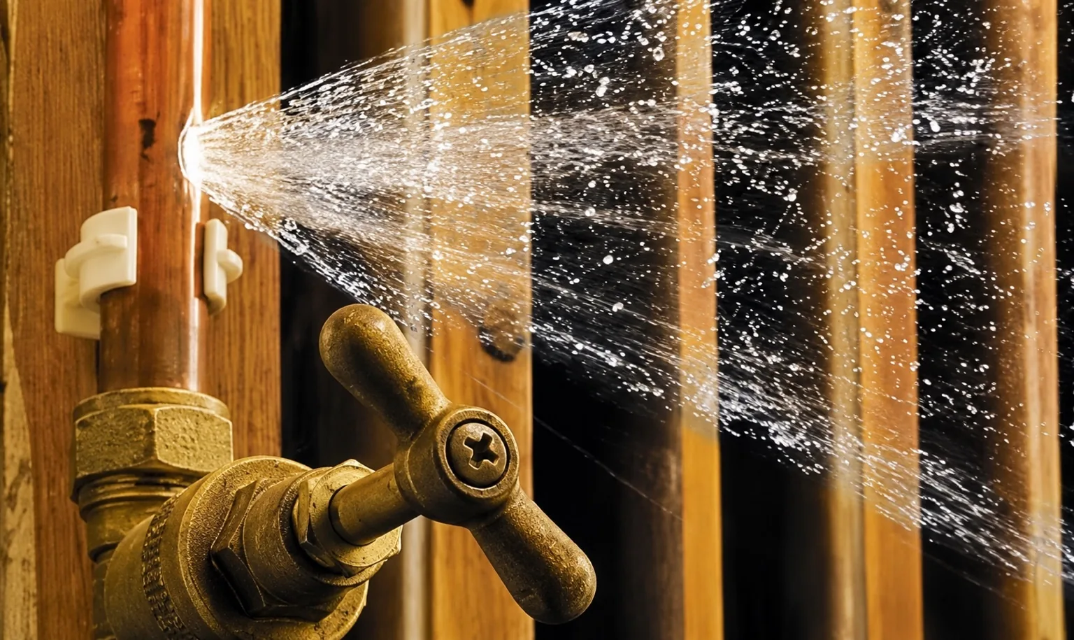 Burst pipe emergency plumbing repair in Plymouth